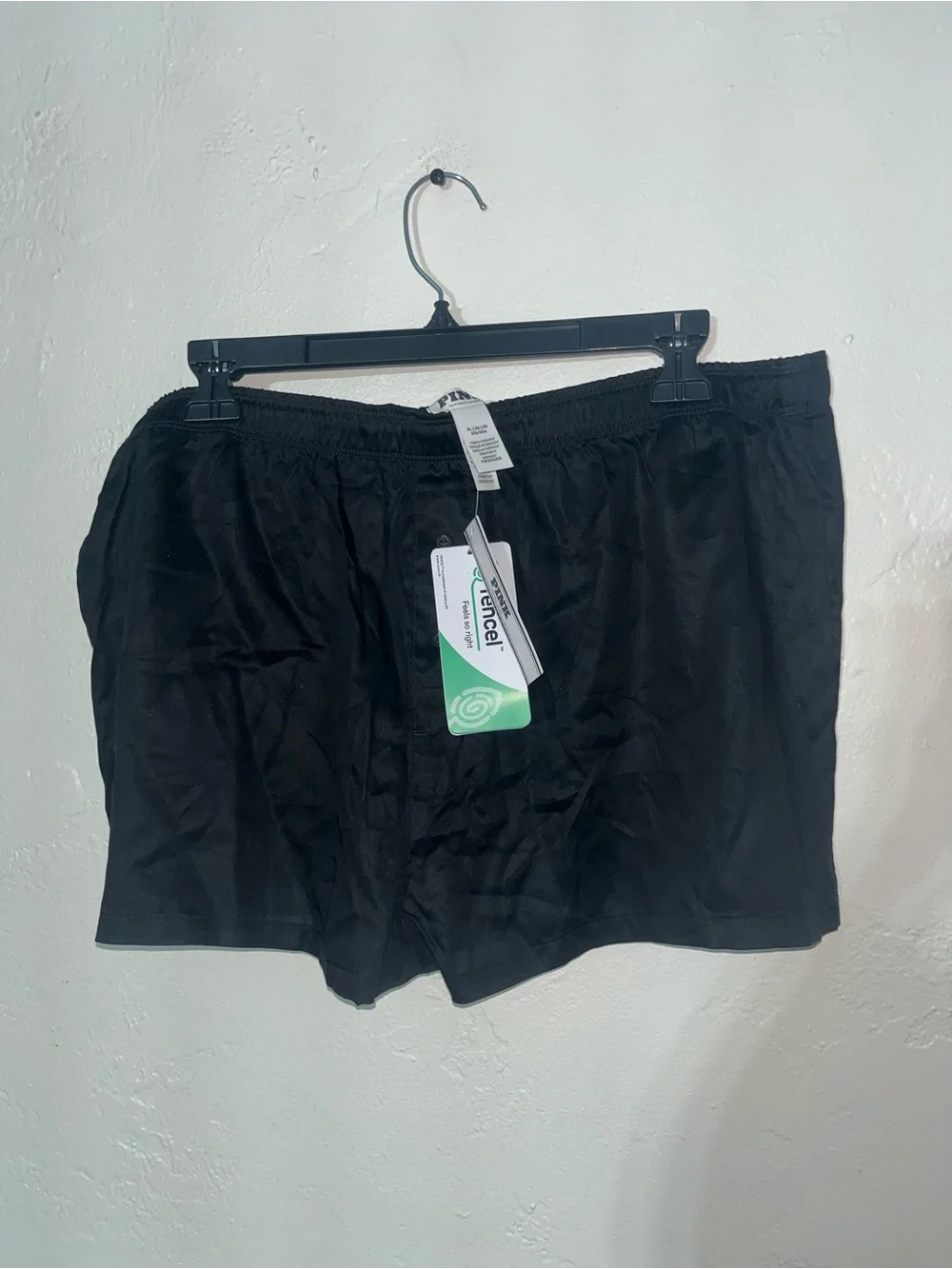 Victoria’s Secret Pink Tencel Boxy Pajama Shorts Black Skeleton Diamante Sequins
